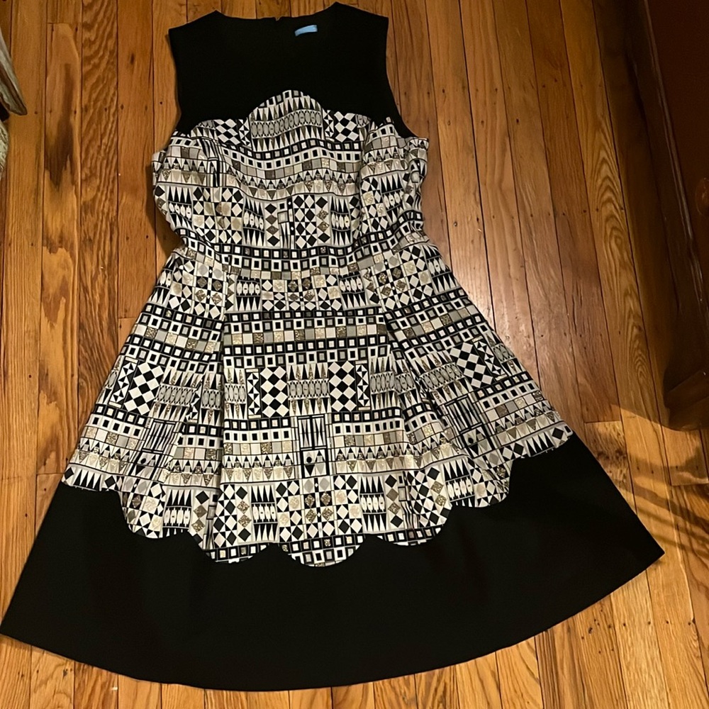 J Mclaughlin Sparkling Pattern And Black Party Dr… - image 1